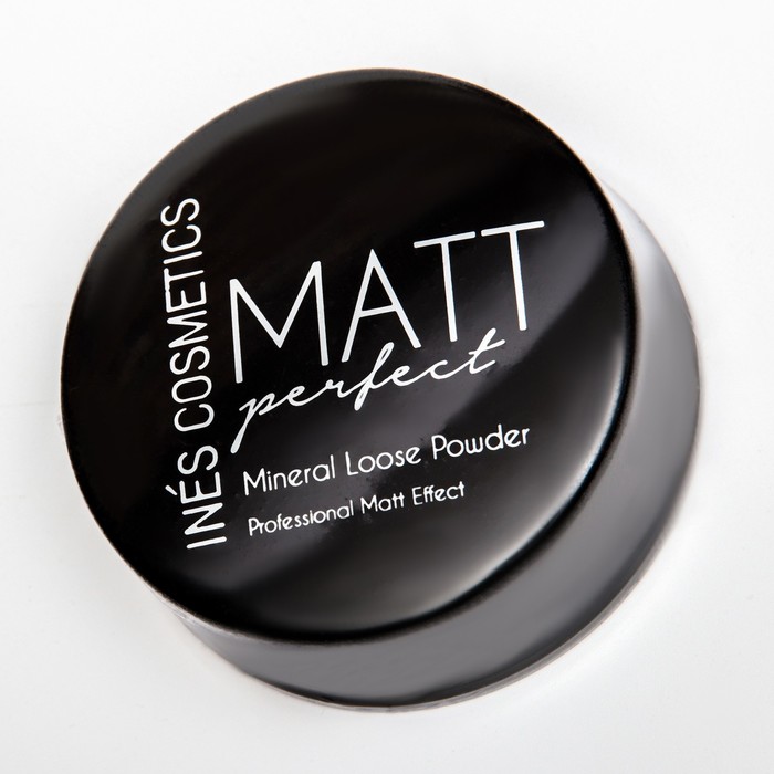 Пудра рассыпчатая, INES COSMETICS, MATTE perfect, транспарентная, №01 - Фото 1