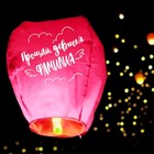 Фонарик желаний «Прощай, девичья фамилия» купол, розовый - Фото 2