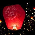 Фонарик желаний «С днём свадьбы», купол - Фото 3