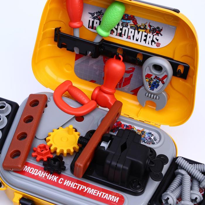 Набор строителя "чемоданчик" в сумке с инструментами игровой, Трансформеры - фото 1911576637