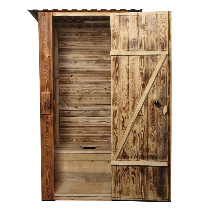 Туалет дачный, деревянный, 202 × 118 × 120 см, 1 и 2 - го сорта, «Эконом»