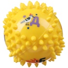 УЦЕНКА Развивающий тактильный массажный мячик «Ежик», диаметр 9 см, с пищалкой, 1 шт., цвет МИКС, Крошка Я - Фото 1