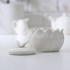 Сахарница керамическая «Цветок», цвет белый - фото 10013754