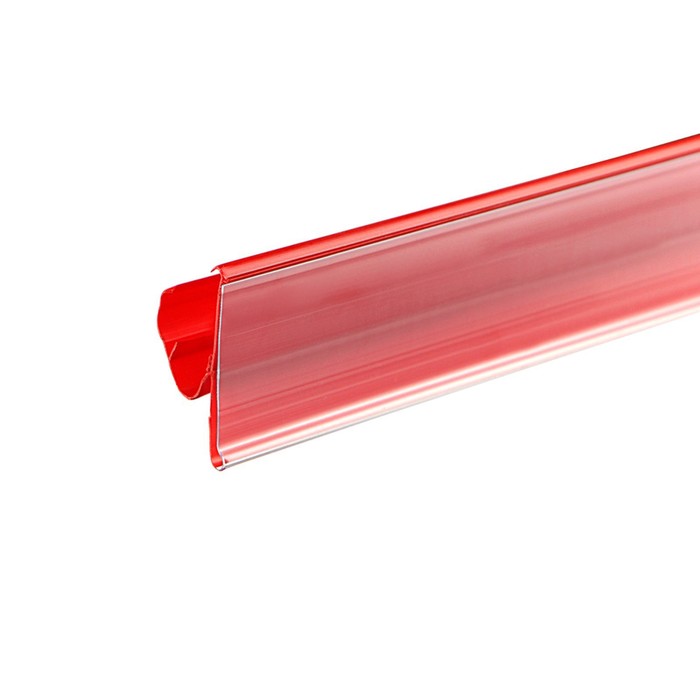 Ценникодержатель полочный двухпозиционный LST, 988 мм, цвет красный - фото 1907251896