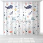 Комплект тюлей "Этель" Морские друзья, 145*260 см-2 шт, вуаль - фото 51061847