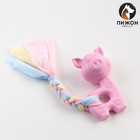 Игрушка жевательная Пижон Premium "Свинка", 10 х 6 х 3,5 см, розовая - фото 2076585