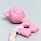 Игрушка жевательная Пижон Premium "Свинка", 10 х 6 х 3,5 см, розовая - Фото 6