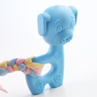 Игрушка жевательная Пижон Premium "Щенок", 10 х 6 х 3,5 см, голубая - Фото 3