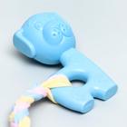 Игрушка жевательная Пижон Premium "Щенок", 10 х 6 х 3,5 см, голубая - Фото 6