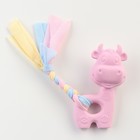 Игрушка жевательная Пижон Premium "Корова", 10,5 х 6,5 х 3,5 см, розовая - фото 6429374