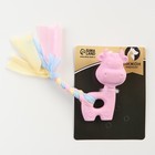 Игрушка жевательная Пижон Premium "Корова", 10,5 х 6,5 х 3,5 см, розовая - фото 6429377
