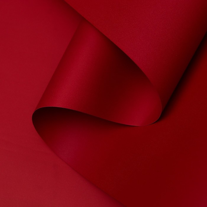 Пленка для цветов тонированная, матовая, вишневая, 0,5 х 10 м, 70 мкм - Фото 1