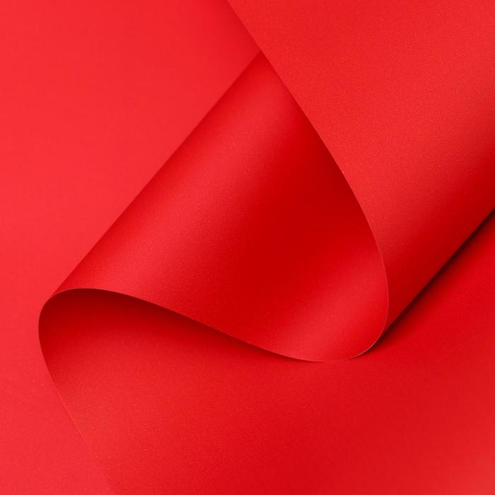 Пленка для цветов тонированная, матовая, клубничная, 0,5 х 10 м, 70 мкм - Фото 1