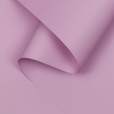 Пленка для цветов тонированная, матовая, нежная сирень, 0,5 х 10 м, 70 мкм