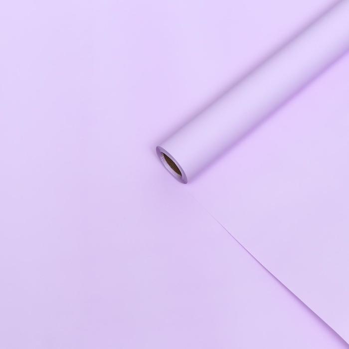 Пленка для цветов тонированная, матовая, светло-сиреневый, 0,5 х 10 м, 70 мкм - Фото 1