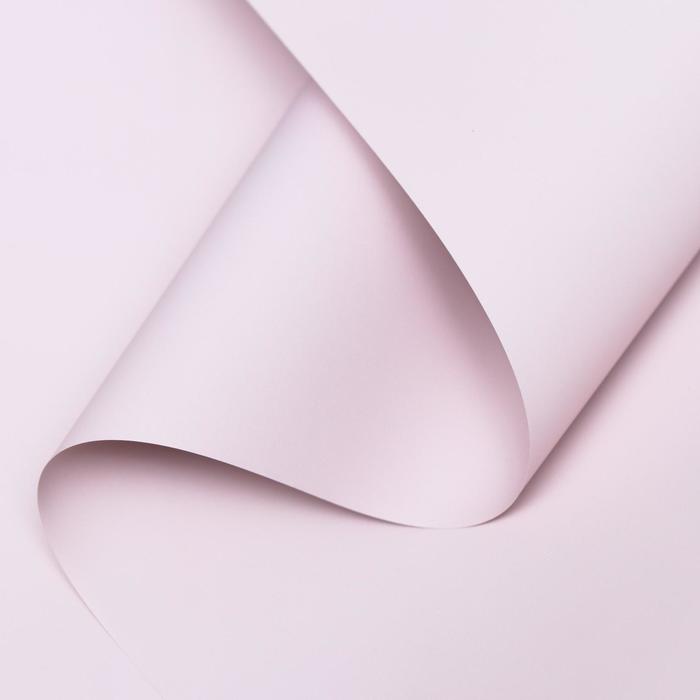 Пленка для цветов тонированная, матовая, пепельно-пудровый, 0,5 х 10 м, 70 мкм - Фото 1