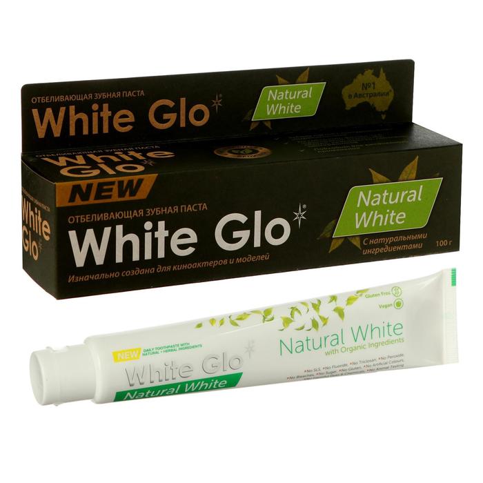 Зубная паста White Glo отбеливающая, природная белизна, 100 мл - Фото 1