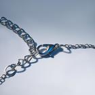 Колье «Мармеладные мишки» на тонкой цепочке, цвет зелёный в серебре, 35см - Фото 3