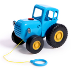 Каталка музыкальная «Синий трактор» с палкой - Фото 5