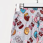 Костюм женский «Пончики» (футболка, брюки), цвет серый, размер 48 - Фото 9