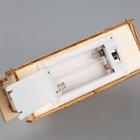 Светодиодная фигура «Дом со снеговиком» 12×17×4 см, дерево, батарейки АААх2 (не в комплекте), свечение тёплое белое - Фото 3