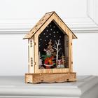 Светодиодная фигура «Дом с оленем» 12×17×4 см, дерево, от батареек АААх2, свечение тёплое белое - Фото 2