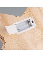 Светодиодная фигура «Дед Мороз в лесу» 30×30×5 см, дерево, батарейки АААх2 (не в комплекте), свечение тёплое белое - фото 119629040