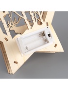 Светодиодная фигура «Звезда с оленем в лесу» 18×18×5 см, дерево, батарейки АААх2 (не в комплекте), свечение тёплое белое 6117380