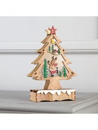 Светодиодная фигура «Ёлка с оленем» 12×20×5 см, дерево, батарейки АААх2 (не в комплекте), свечение тёплое белое - Фото 5