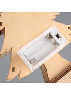 Светодиодная фигура «Ёлка с оленем» 12×20×5 см, дерево, батарейки АААх2 (не в комплекте), свечение тёплое белое - Фото 7