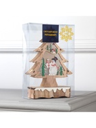 Светодиодная фигура «Ёлка со снеговиком» 12×20×5 см, дерево, батарейки АААх2 (не в комплекте), свечение тёплое белое - Фото 6