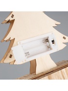 Светодиодная фигура «Ёлка со снеговиком» 12×20×5 см, дерево, батарейки АААх2 (не в комплекте), свечение тёплое белое - Фото 7