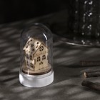 Светодиодная фигура под куполом «Домик» 6× 9.5 × 6 см, дерево, батарейки LR1130х3 (в комплекте), свечение тёплое белое - Фото 4