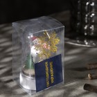 Светодиодная фигура под куполом «Снеговики» 6 × 9.5 × 6 см, дерево, батарейки LR1130х3, свечение тёплое белое - Фото 4