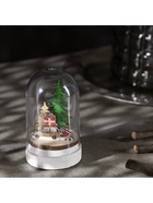 Светодиодная фигура под куполом «Машина с подарками» 6×9.5×6 см, дерево, батарейки LR1130×3 (нет в комплекте), свечение тёплое белое - Фото 5