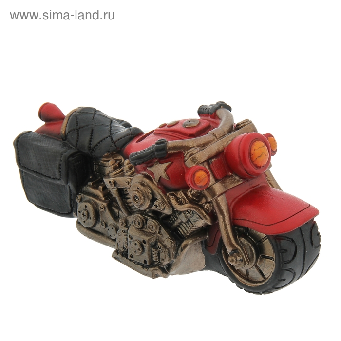 Копилка "Байк" цвет МИКС, 10х20,5х8,5 см - Фото 1