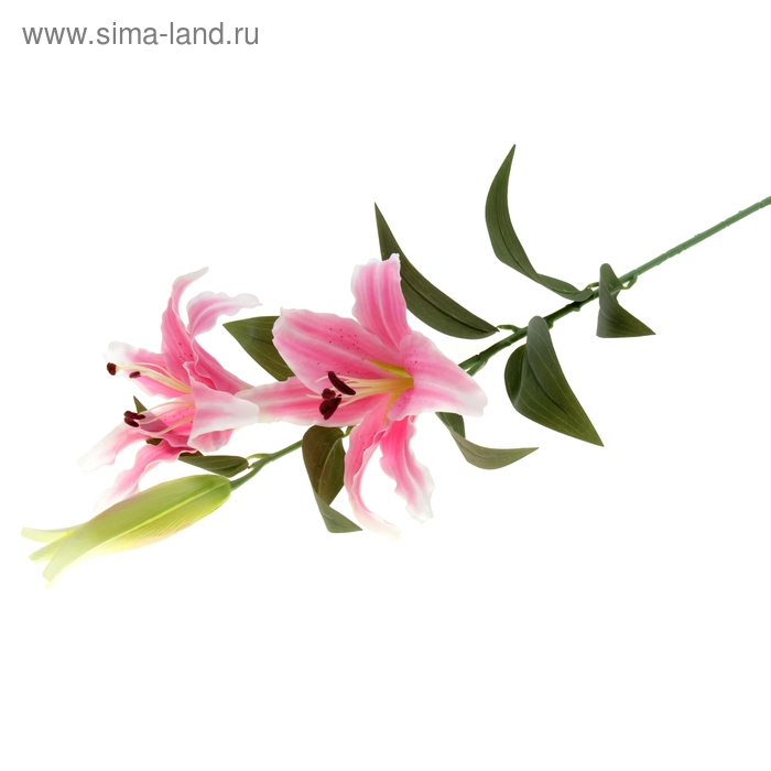 цветы искусственные лилия 98 см королевская розовая - Фото 1