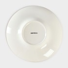 Тарелка фарфоровая для пасты Доляна «Космос», 150 мл, d=21 см, цвет красный - Фото 4