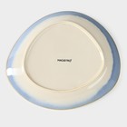 Блюдо для подачи Magistro «Пэвэти», d=20.5 см, фарфор, белое, голубое - Фото 7