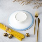 Тарелка фарфоровая для пасты Magistro «Пэвэти», 430 мл, d=21 см, цвет голубой - Фото 5
