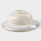 Тарелка для пасты Magistro «Пэвэти», 800 мл, d=19.5 см, фарфор, голубая - Фото 3