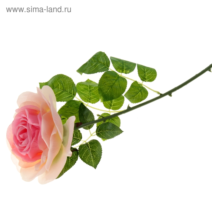 цветы искусственные роза праздник 83 см розовая - Фото 1
