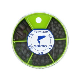 Грузила Salmo extra soft, набор №1 малый, 5 секций, 0.3-1.2 г, 60 г