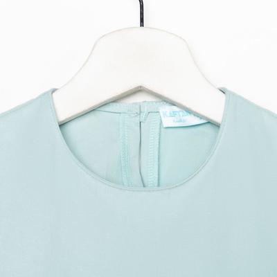 Платье детское с карманом KAFTAN, размер 34 (122-128 см), мятное