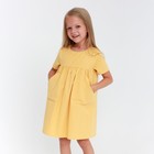 Платье детское с карманом KAFTAN, р. 30 (98-104), желтый - Фото 1