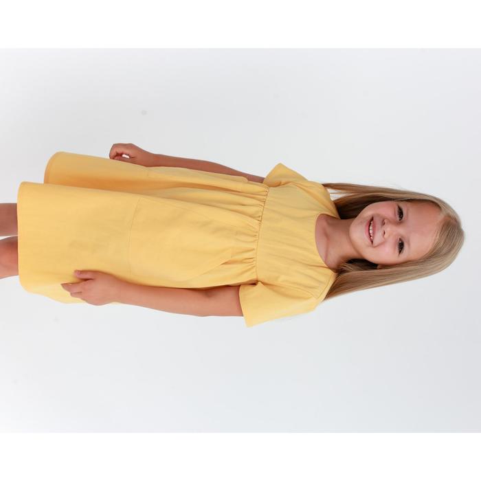 Платье детское с карманом KAFTAN, р. 30 (98-104), желтый - фото 1907252395
