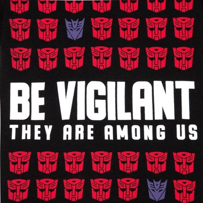 Футболка детская Be vigilant, Transformers, рост 86-92, чёрный