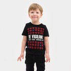 Футболка детская  "Be vigilant", Transformers, рост 110-116, чёрный - Фото 1