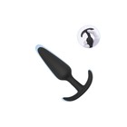 Анальная пробка, конус, 3 штуки, софт-силикон, S-M-L, черный - Фото 6