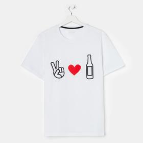 Футболка мужские KAFTAN 'Love beer' р.56